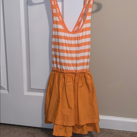 Criss-cross back orange Hollister dress - Picture 5 of 6